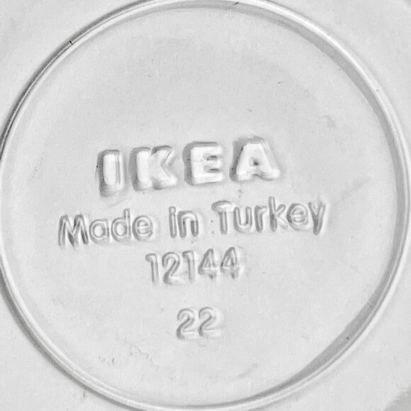 Ikea Clear Glass Bowls Set 5 Svepa Etched Rings Stackable Made in Turkey 12144 - Picture 5 of 16